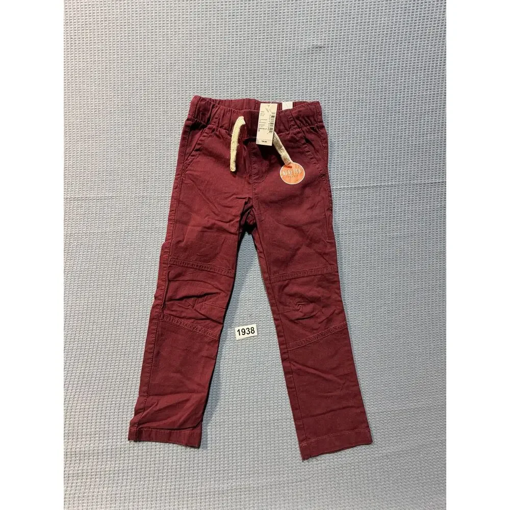 The Children's Place Stretch Fabric Pants Boys Sz 5 Red Brand‎ New